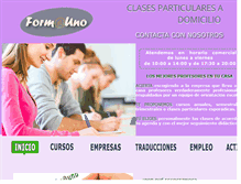 Tablet Screenshot of formauno.com